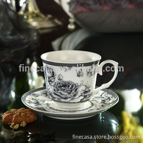 250CC Elegant Tea Cup and Saucer Wholesale